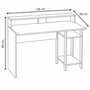Ver imagem 5 de Mesa Gamer para Computador 136cm 3 Prateleiras Vulcano Preto/Vermelho - Mademóvel