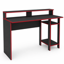 Ver imagem 2 de Mesa Gamer para Computador 136cm 3 Prateleiras Vulcano Preto/Vermelho - Mademóvel