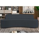 Ver imagem 2 de Sofá 4 Lugares para Sala de Estar Living 230cm Koane D06 Bouclê Cinza Escuro - Mpozenato