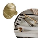 Ver imagem 1 de Puxador Laces Il 1790 - Dourado Fosco - 32x27mm