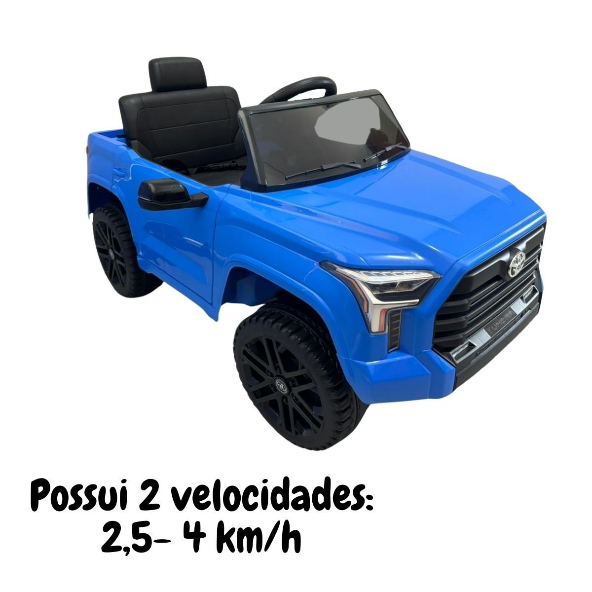 Mini Caminhonete Carro Elétrico Infantil Toyota Tundra Bateria 12V Azul Importway Bw-280az BW-280AZ  - 6