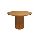 Ver imagem 1 de Mesa de Jantar Capri 4 Lugares Redonda Laminado Amêndoa 106cm