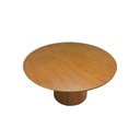 Ver imagem 2 de Mesa de Jantar Capri 4 Lugares Redonda Laminado Amêndoa 106cm