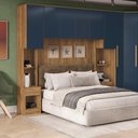 Ver imagem 4 de Complemento 1 Porta 1 Gaveta Kappesberg Adapt Nogueira/azul Profundo 36cm