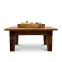 Ver imagem 2 de Mesa de Centro Sala Madeira Maciça Rústica Demolição Retrô Vintage Artesanal
