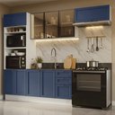 Ver imagem 1 de Cozinha Completa Vik 9 Portas 3 Gavetas MDP 270cm Madesa