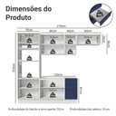 Ver imagem 7 de Cozinha Completa Vik 9 Portas 3 Gavetas MDP 270cm Madesa
