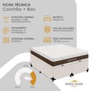 Ver imagem 4 de Cama Box com Baú King Elegance Pillow Top Molas Ensacadas Tecido Branco Royal