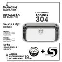 Ver imagem 2 de Cuba Aço King Inox As N°2 Extra Funda Espelhado 56x34x19