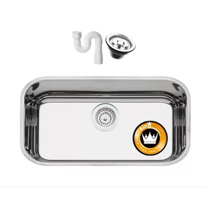 Cuba Aço King Inox As N°2 Extra Funda Espelhado 56x34x19