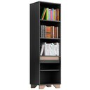 Ver imagem 5 de Rack com Painel e Estante em Mdp Grafite com Siena