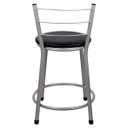 Ver imagem 4 de Banqueta Baixa para Cozinha Epoxi Cinza:preto