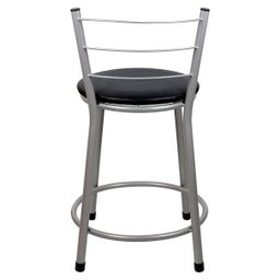 Banqueta Baixa para Cozinha Epoxi Cinza:preto - 4