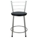 Ver imagem 2 de Banqueta Baixa para Cozinha Epoxi Cinza:preto