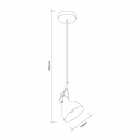 Ver imagem 3 de Luminária Pendente Fareto Vidro Direcionável Quarto Cozinha Balcão:Cobre/Bivolt