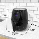 Ver mais imagens de Fritadeira Elétrica Digital Elite Gourmet 5.3qt 1350w sem Óleo (preta)