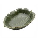 Ver imagem 1 de Folha Decorativa Cerâmica Banana Leaf Verde Lyor 16x12x4cm