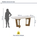 Ver imagem 6 de Mesa de Jantar 180cmx90cm Tampo de 25mm Liz Valdemoveis