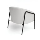 Ver imagem 4 de Poltrona Sala Industrial Alta Preto Stella Corino Cinza D03 - D’Rossi