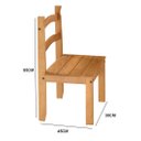 Ver imagem 3 de Kit com 6 Cadeiras Avulsas Madeira Maciça - Mel