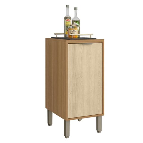 Balcão de Cozinha Colors 40 cm 1 Porta com Tampo Freijó Oásis - Kits Paraná