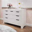 Ver mais imagens de Quarto Irmãos Completo com Guarda-Roupa 2 Portas, 2 Camas com Gavetas e Cômoda 5 Gavetas Bastian Int