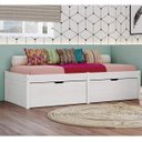 Ver imagem 2 de Quarto Irmãos Completo com Guarda-Roupa 2 Portas, 2 Camas com Gavetas e Cômoda 5 Gavetas Bastian Int