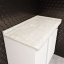 Ver imagem 1 de Tampo para Balcão Canto Reto 100% MDF Americana Calcare Cinza