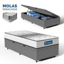 Ver imagem 1 de Cama Box Baú com Colchão de Molas Ensacadas Double Face Essence Probel Solteiro 88cm