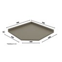 Ver imagem 3 de Tampo para Balcão Canto Oblíquo 78,5cm Connect Cinza