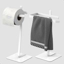 Ver imagem 5 de Porta Toalha de Rosto e Papel Higiênico Single Branco Oslo F