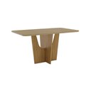 Ver imagem 1 de Mesa Vértice para 6 Lugares Tampo de 160cm Canto Arredondado com Vidro