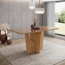 Ver imagem 3 de Mesa Vértice para 6 Lugares Tampo de 160cm Canto Arredondado com Vidro
