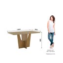 Ver imagem 2 de Mesa Vértice para 6 Lugares Tampo de 160cm Canto Arredondado com Vidro