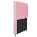 Ver imagem 6 de Cabeceira Estofada Cristal 100cm Solteiro Rosa Bebê