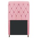 Ver imagem 5 de Cabeceira Estofada Cristal 100cm Solteiro Rosa Bebê