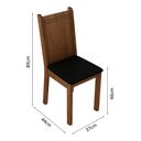 Ver imagem 4 de Kit 4 Cadeiras 4290 Madesa - Rustic/preto