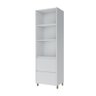 Paneleiro 2 Portas 2 Gavetas 70cm 100% Mdf Rainha Branco - 5