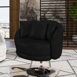 Poltrona Decorativa Pes Madeira Maly Corano TCS 724 Moll - 7