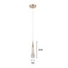 Lustre Pendente Astraled Adrian Pt-9121 Dourado Brilho Led Bivolt - 2