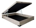Ver imagem 1 de Cama Box Baú Casal Sintético Bege 38x138x188