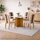 Ver imagem 2 de Mesa de Jantar 90cm 4 Lugares Helo Poliman