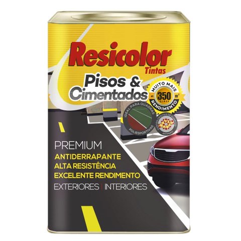 BRANCO PISO 18L RESICOLOR 0073 BRANCO PISO 18L ACETINADO RESICOLOR 0073