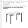 Conjunto de Mesa Tubular 140cm X 75cm Tampo em Vidro com 6 Cadeiras Iris B - 9