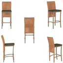 Ver imagem 5 de 4 Banqueta em Alumínio Roma Fendi Corda Náutica Tecido 13