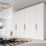 Guarda Roupa 100% Mdf 6 Portas 8 Gavetas Branco - 2