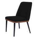 Ver imagem 1 de Cadeira de Jantar Londres Suede Preto - Dominic Decor