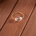 Ver imagem 1 de Kit 4 Anéis para Guardanapo Pedra Cristalino Natal 4 X 3cm Argola de Metal Dourado