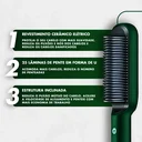 Ver imagem 3 de Escova Pente Alisadora para Cabelo Profissional Verde
