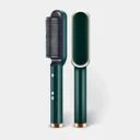 Ver imagem 1 de Escova Pente Alisadora para Cabelo Profissional Verde